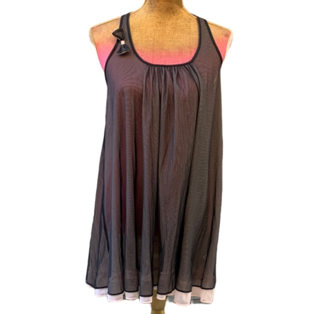 Betsey Johnson Intimates Sheer Tricot Babydoll